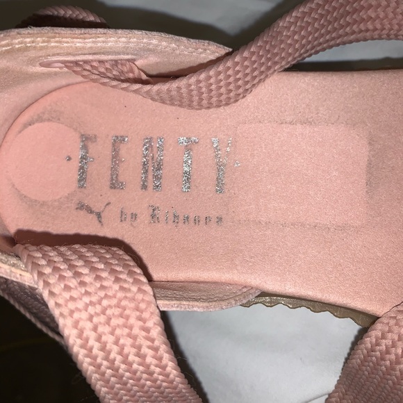 Fenty X Puma Pink Bow Creeper Sandals Sneaker - Picture 6 of 7